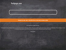Tablet Screenshot of fuckpage.com